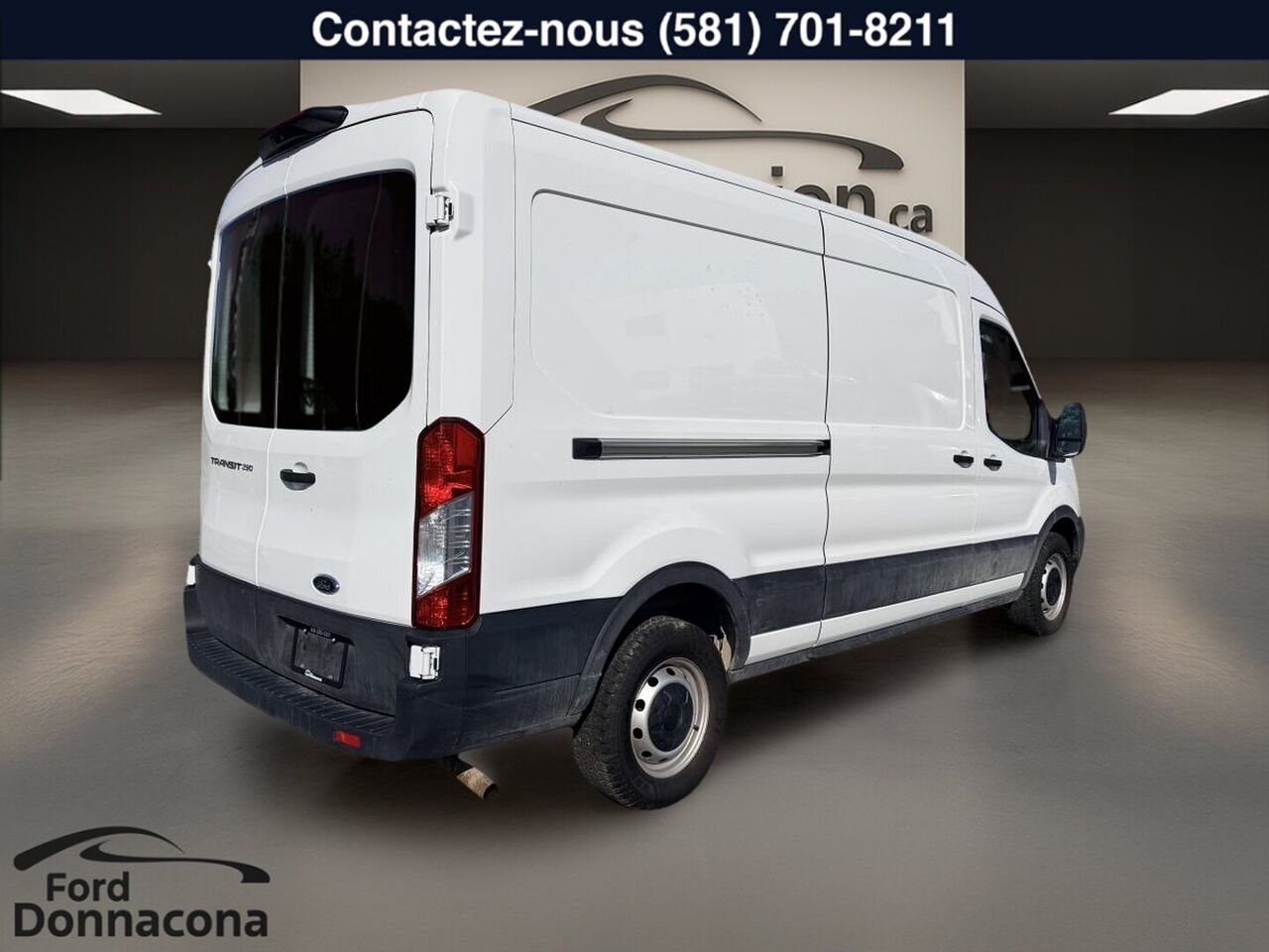 2021 Ford Transit Cargo Van White  - photo #6