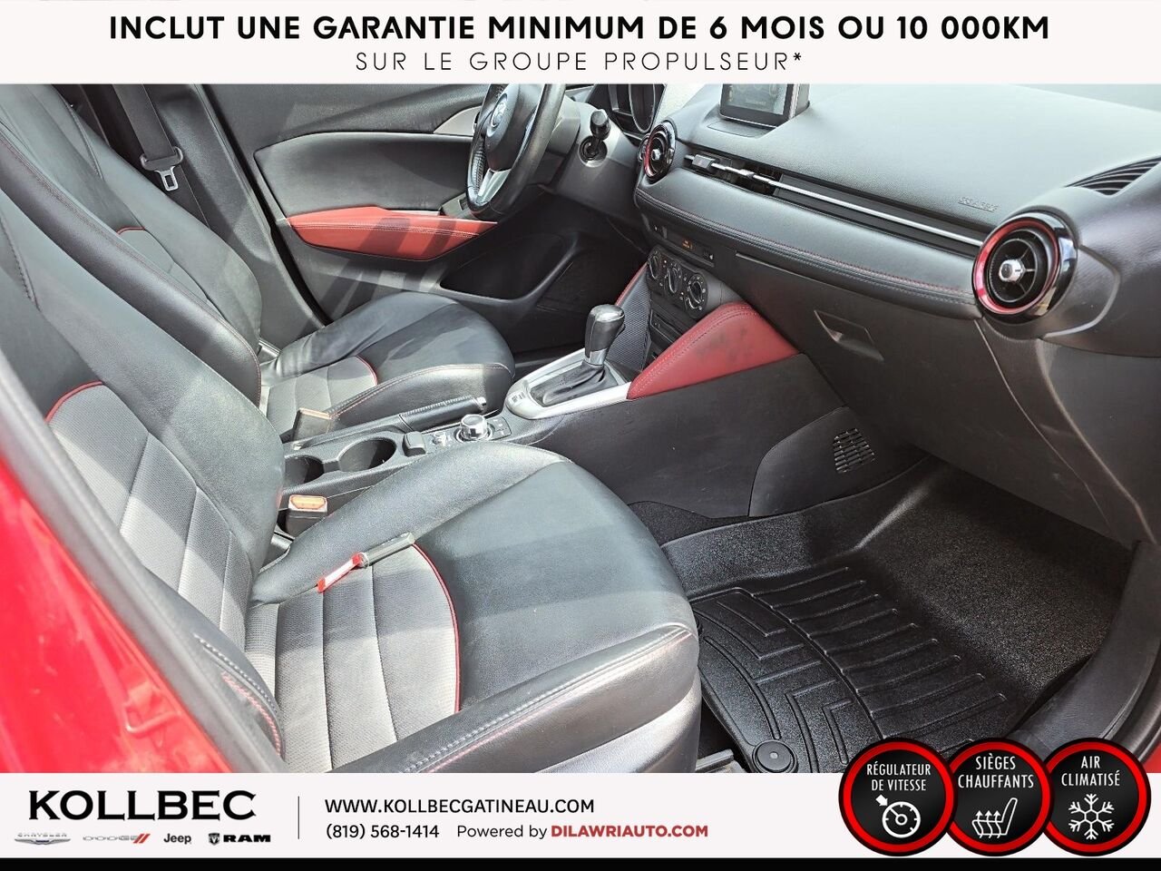 2016 Mazda CX-3 26102 | Traction avant 4 portes GS Red Gatineau - photo #19