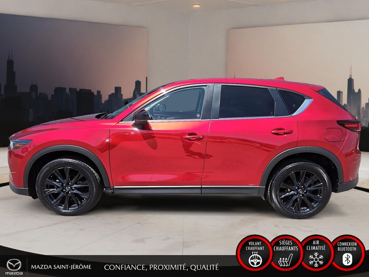 Mazda CX-5 Édition Kuro | TOIT OUVRANT | AWD | CUIR | 2023 Rouge Saint-Jérôme - photo #10