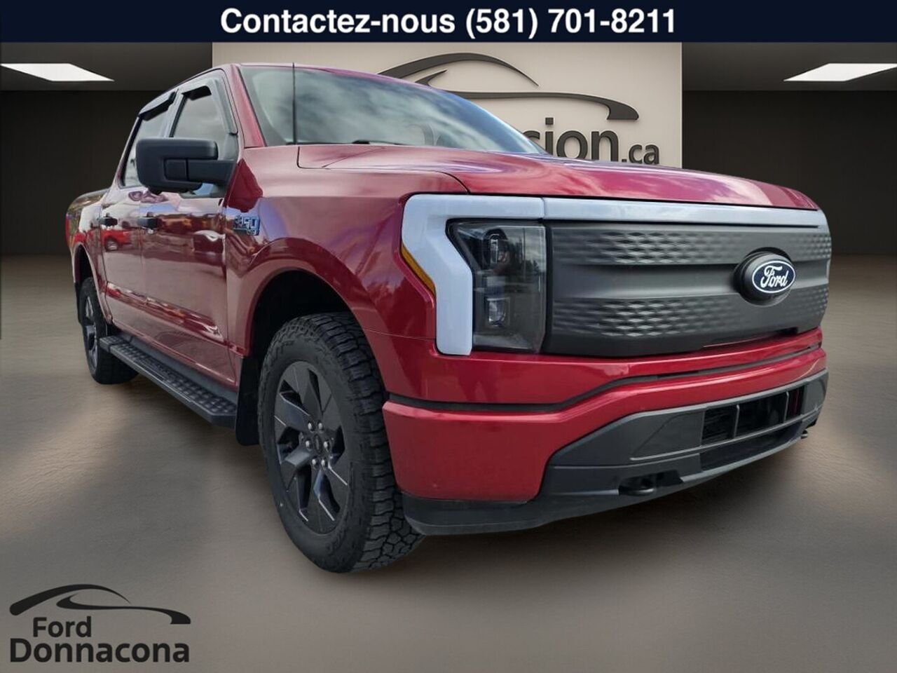2024 Ford F-150 Lightning Red  - photo #2