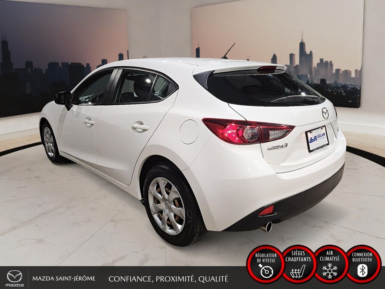Mazda Mazda3 Sport GX | JAMAIS ACCIDENTÉ | A/C 2016 Blanc Saint-Jérôme - photo #8
