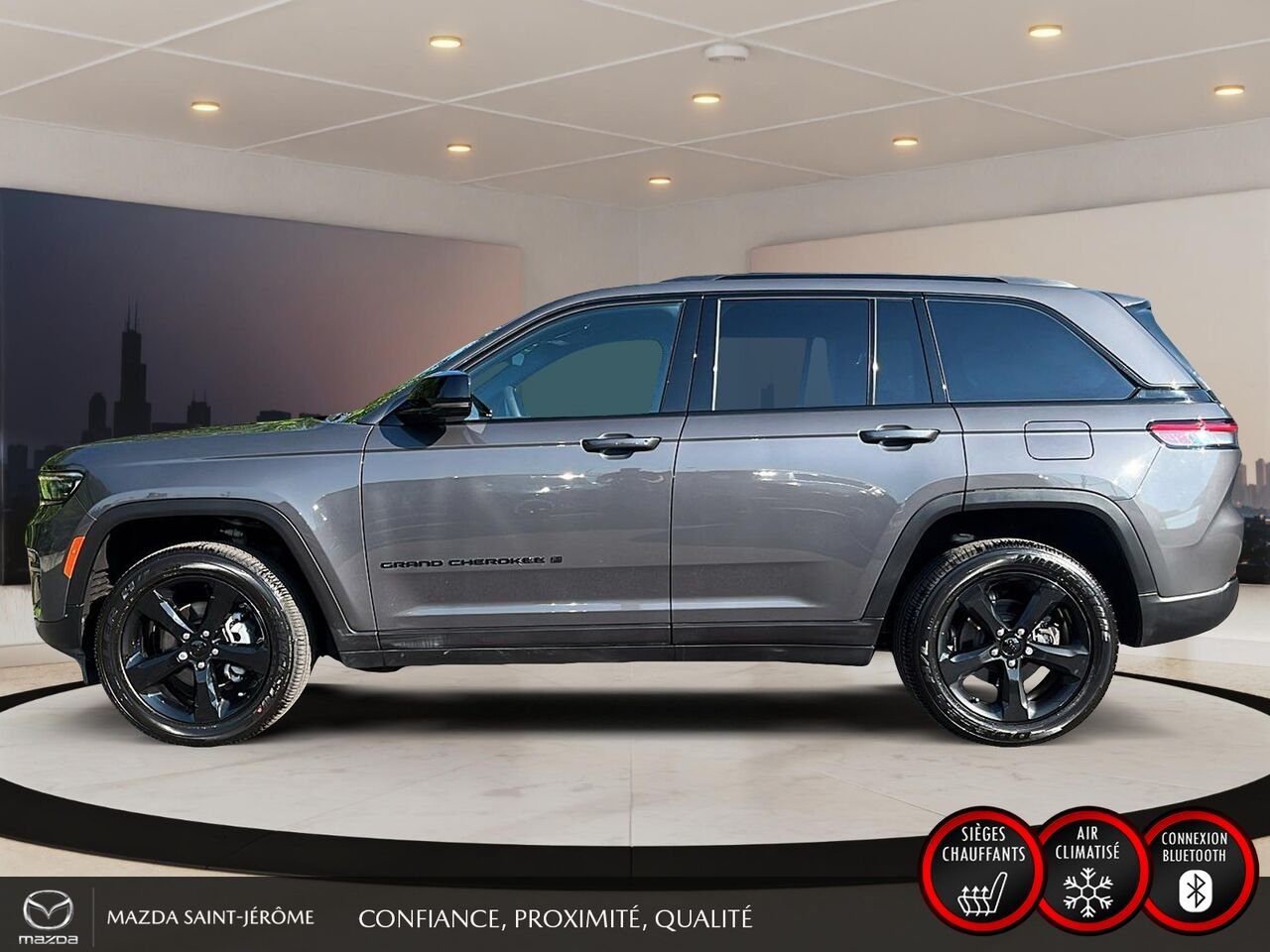 Jeep Grand Cherokee Altitude | GROUPE REMORQUAGE | CUIR | 2025 Gris Saint-Jérôme - photo #9