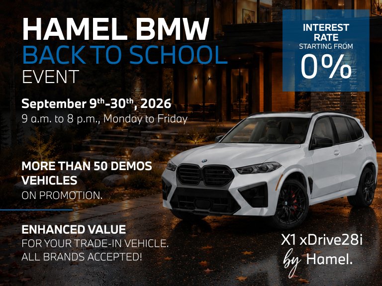 HAMEL BMW MOBILE EVENEMENT LA RENTREE SEPTEMBRE EN