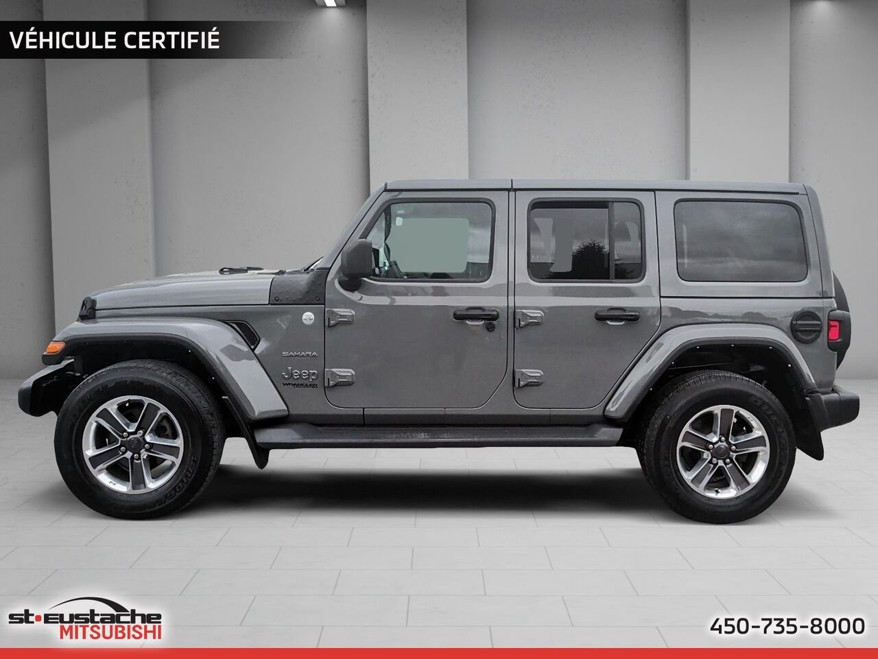 Jeep Wrangler UNLIMITED SAHARA 2021 Gris Saint-Eustache - photo #2