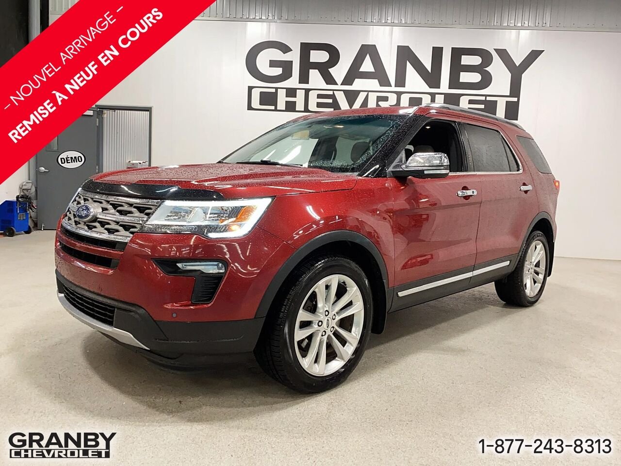 Ford Explorer XLT, quatre roues motrices | G3898 2018 Rouge Granby - photo #0