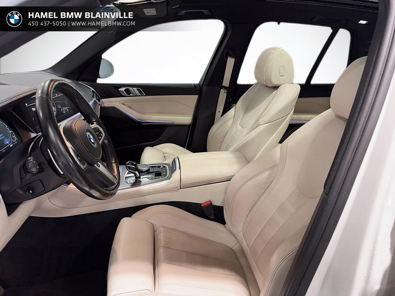 BMW X5 X5 xDrive45e hybride rechargeable 2022 Blanc Blainville - photo #7