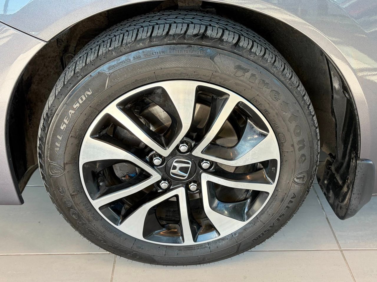Honda Civic Sedan 2015 Gris Notre-Dame-des-Prairies - photo #4