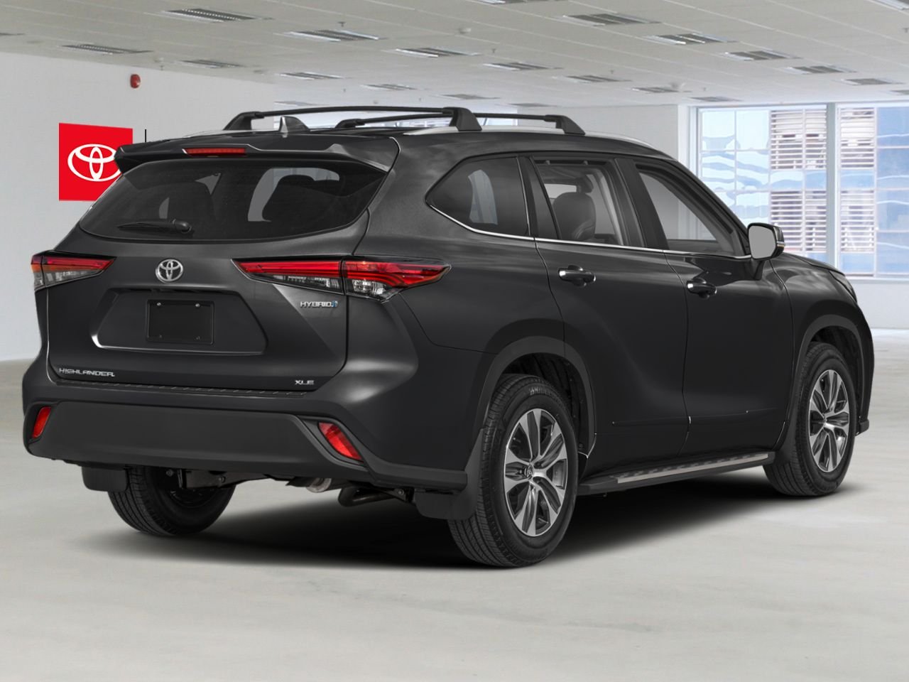 2023 Toyota Highlander Hybrid XLE AWD / HEATED SEATS / MOONROOF / ALLOY WHEELS / CARPLAY AND ANDROID AUTO Black Mississauga - photo #2