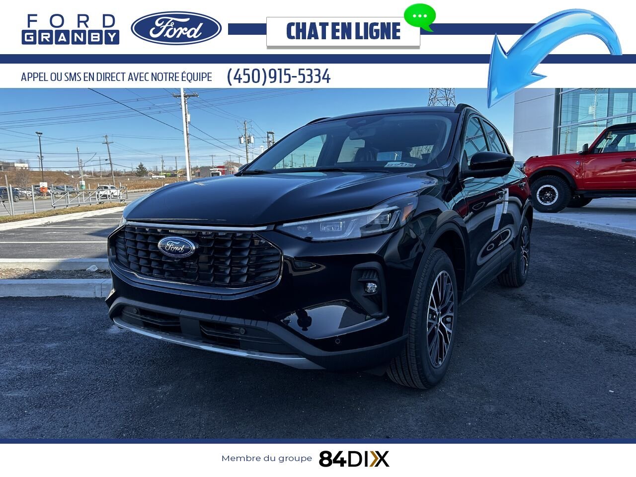 Ford Escape 2025 Noir agate métallisé Granby - photo #6