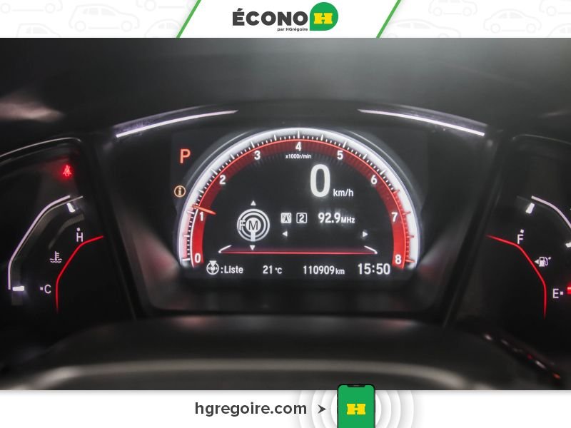 Honda Civic 822544 | SPORT A/C TOIT GR ELECT CAM RECUL MAGS 2017 Bleu Laval - photo #8