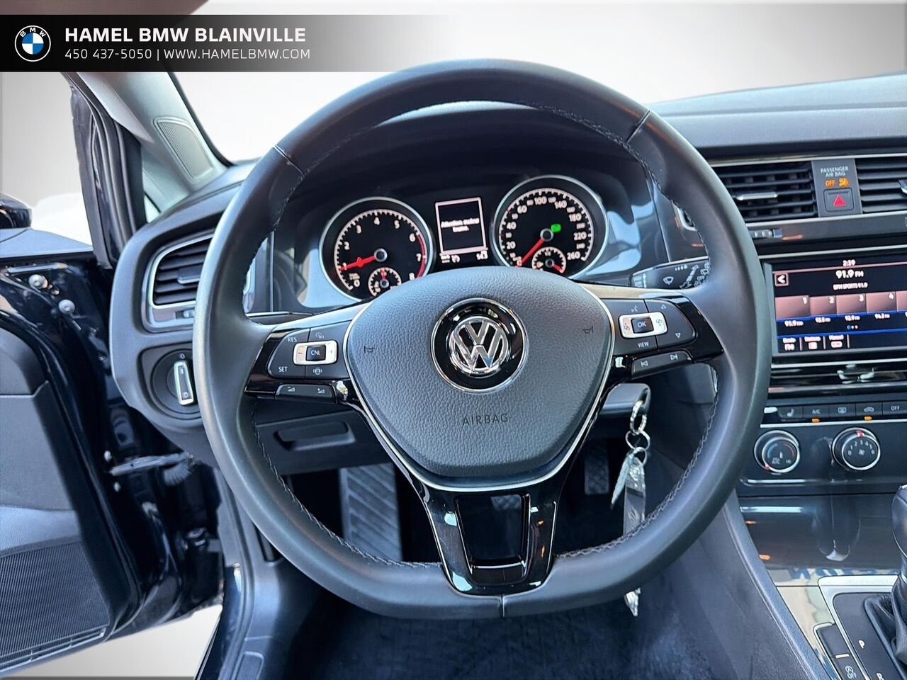 2019 Volkswagen Golf Comfortline 5 portes avec boîte automatique Black Blainville - photo #11