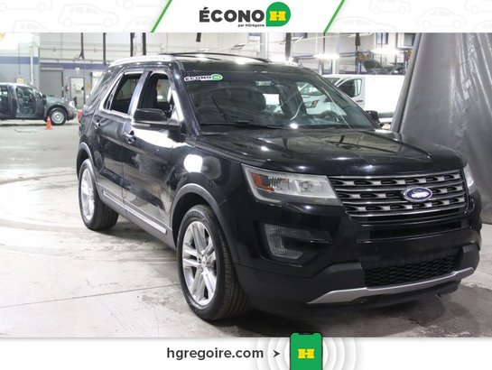 2017 Ford Explorer XLT A/C CUIR GR ELECT MAGS 6 PASSAGER Black