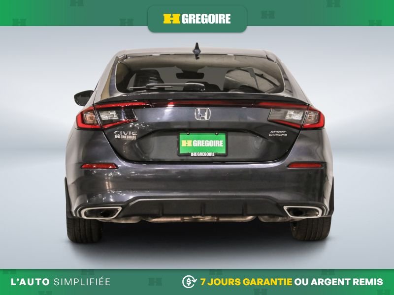 Honda Civic 820899 | Sport Touring AUTO A/C CUIR TOIT NAV CAM RECUL BLE 2022 Gris Laval - photo #7