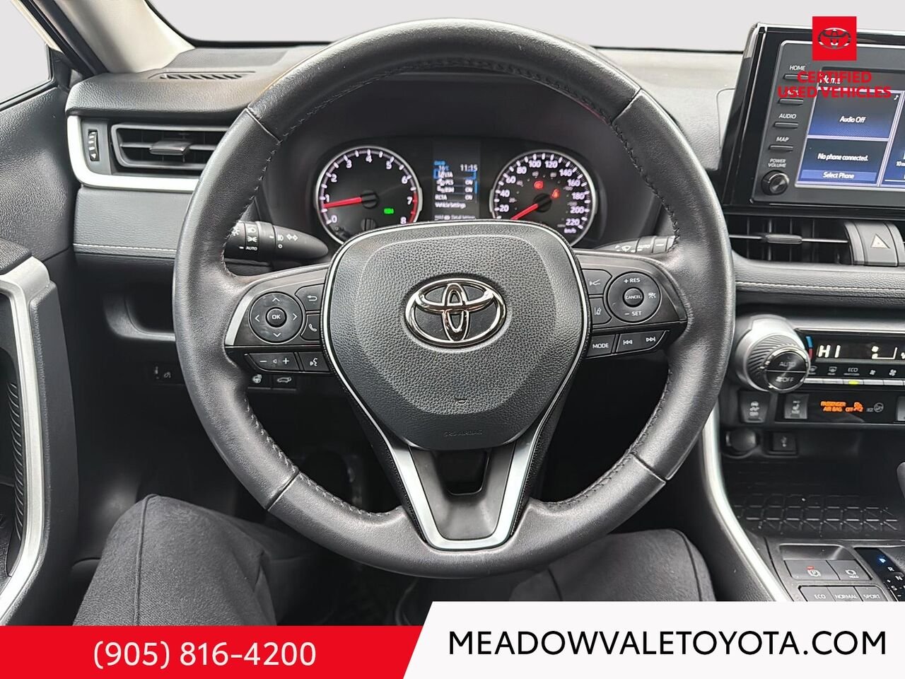 2021 Toyota RAV4 One Owner, Power Sunroof, Power Trunk, Power Seat, New Tires and Brakes all the way around Grey Mississauga - photo #12