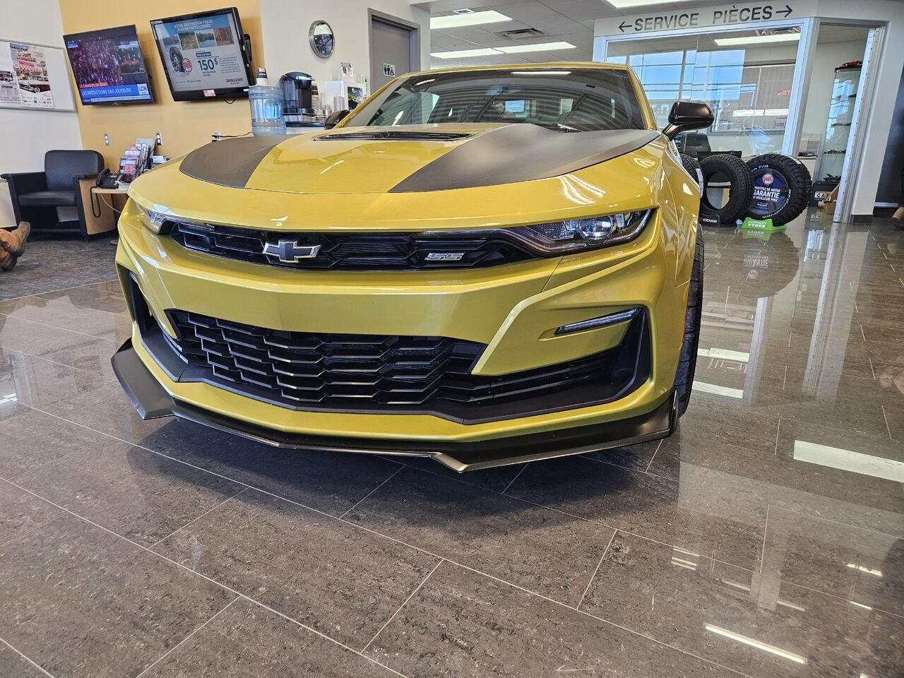 2024 Chevrolet Camaro Coupé 2 portes 1SS Yellow Thetford Mines - photo #1