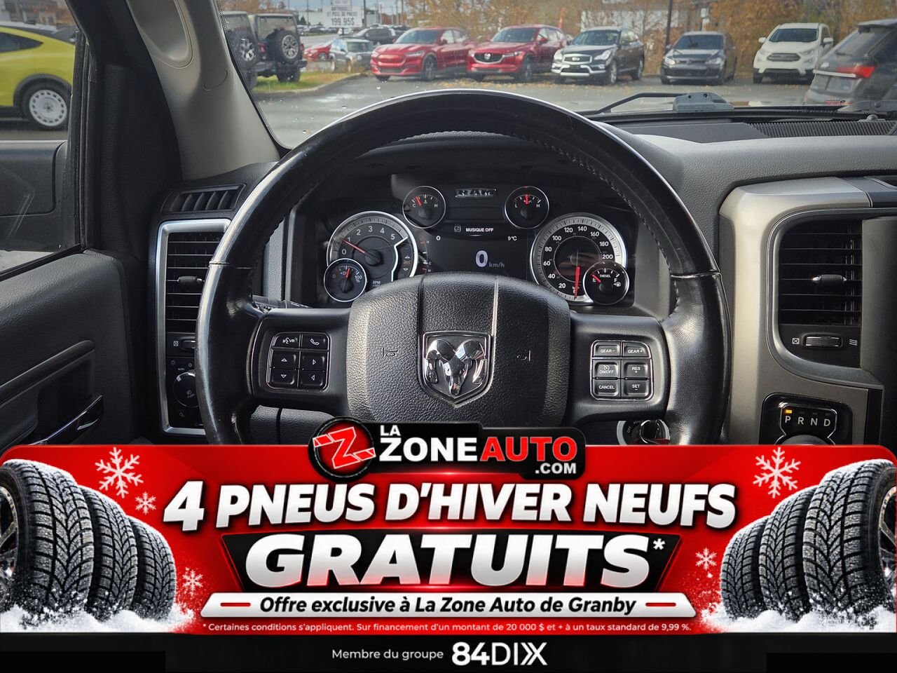 Ram 1500 Ecodiesel SLT 2019 Noir Granby - photo #15