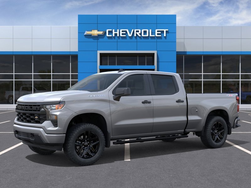 2026 CHEVROLET Silverado 1500 K1500 SILVERADO CREW CAB CUSTOM STD/BOX (1CX) Sterling Grey Metallic Rivière-du-Loup - photo #1