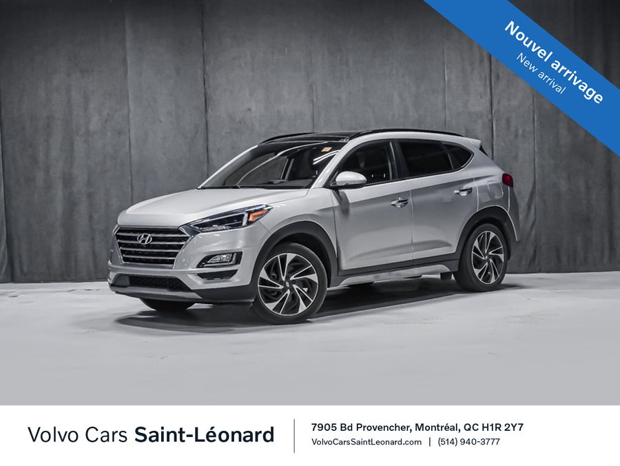Hyundai Tucson ULTIMATE TOIT PANO SIÈGES CHAUFFANTS VENTILÉS NAV 2021 ARGENT TYPHOON