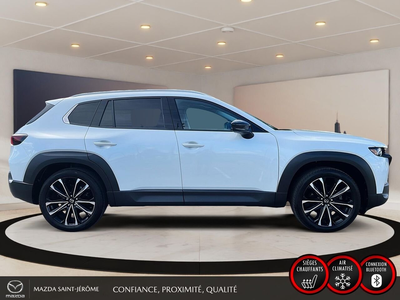 2025 Mazda CX-50 GT | TOIT PANORAMIQUE | CUIR BRUN | AWD | White Saint-Jérôme - photo #4
