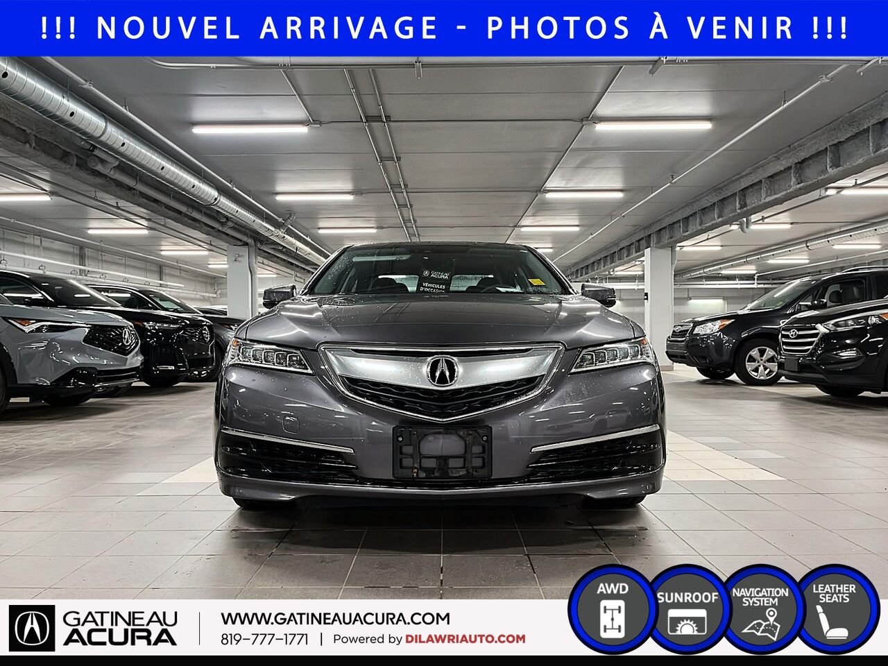 Acura TLX V6 Tech berline 4 portes SH-AWD 2017 Gris Ottawa & Gatineau - photo #1
