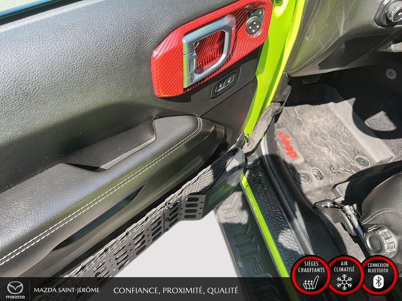 Jeep Wrangler Unlimited Sahara | LIFT KIT | GROS PNEUS | CUIR | 2021 Vert Saint-Jérôme - photo #10