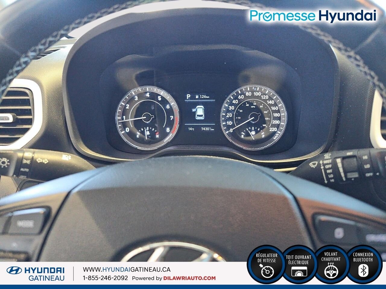 Hyundai Venue Ultimate IVT *** carfax clean , toute equiper , certifier*** 2022 Blanc Ottawa & Gatineau - photo #12