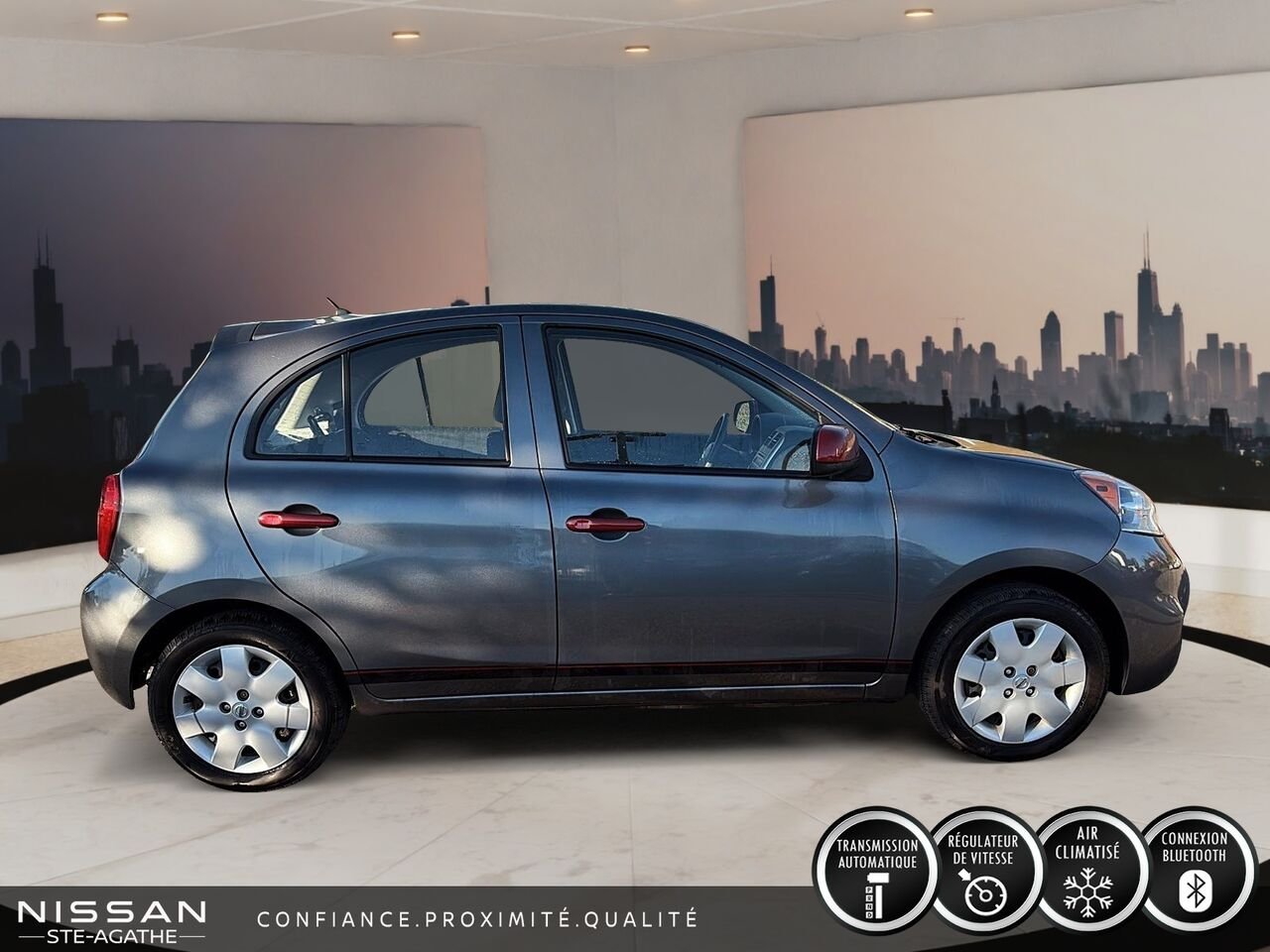 2017 Nissan Micra Grey Ste-Agathe des Monts - photo #3