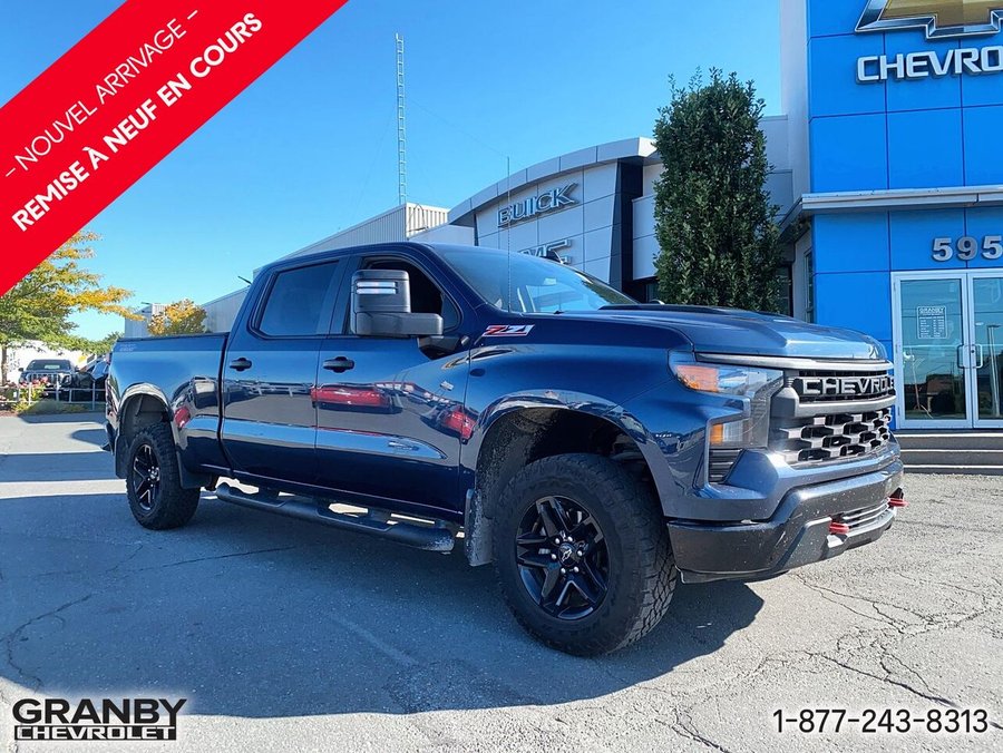 2023 Chevrolet Silverado 1500 Custom Trail Boss cabine multiplace 4RM 157 po Blue