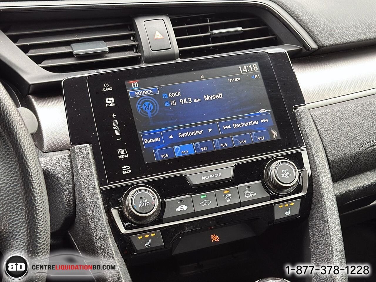 Honda Civic Hayon LX 5 portes BM | BD0398A 2017 Noir Granby - photo #16