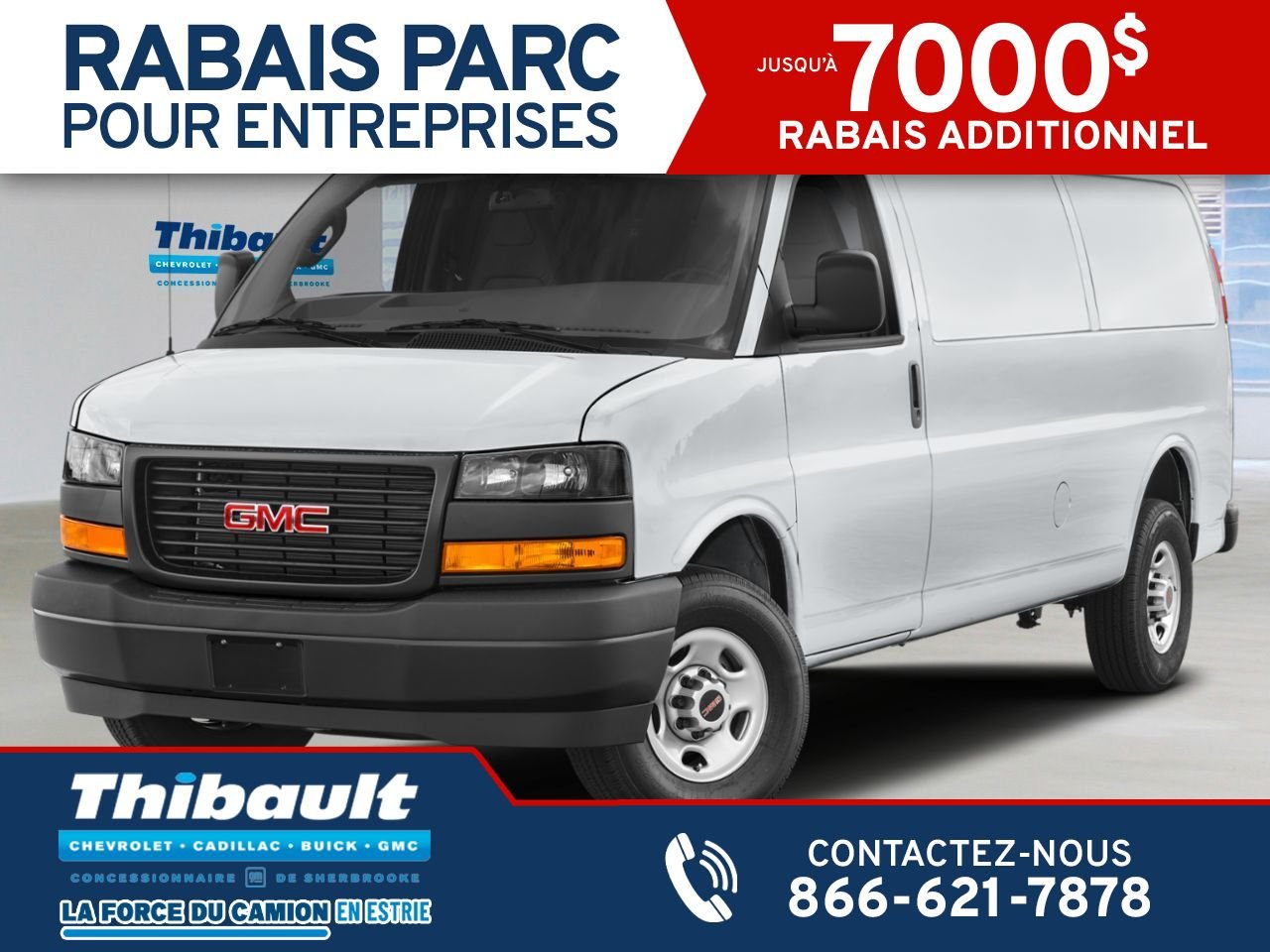 GMC Fourgonnette Savana utilitaire Traction arrière 2500 155 po 2025 BLANC SOMMET Sherbrooke - photo #0