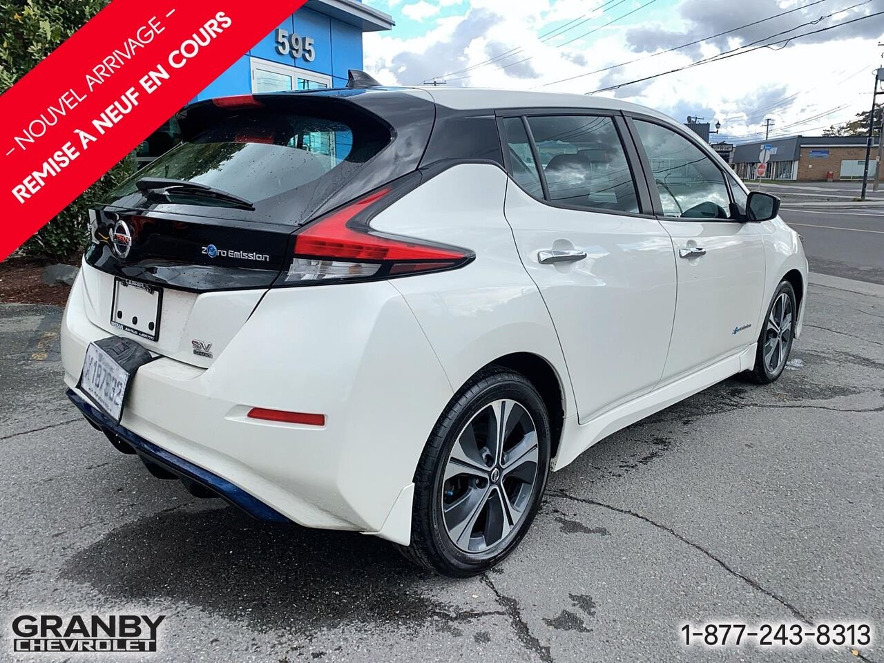 2019 Nissan LEAF SV PLUS à hayon | 27-0206A White Granby - photo #4
