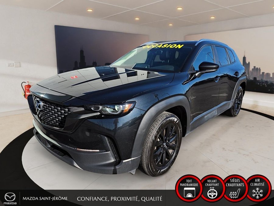 Mazda CX-50 GS-L | 1 PROPRIÉTAIRE | JAMAIS ACCIDENTÉ | TOIT PANORAMIQUE | CUIR | AWD 2025 Noir