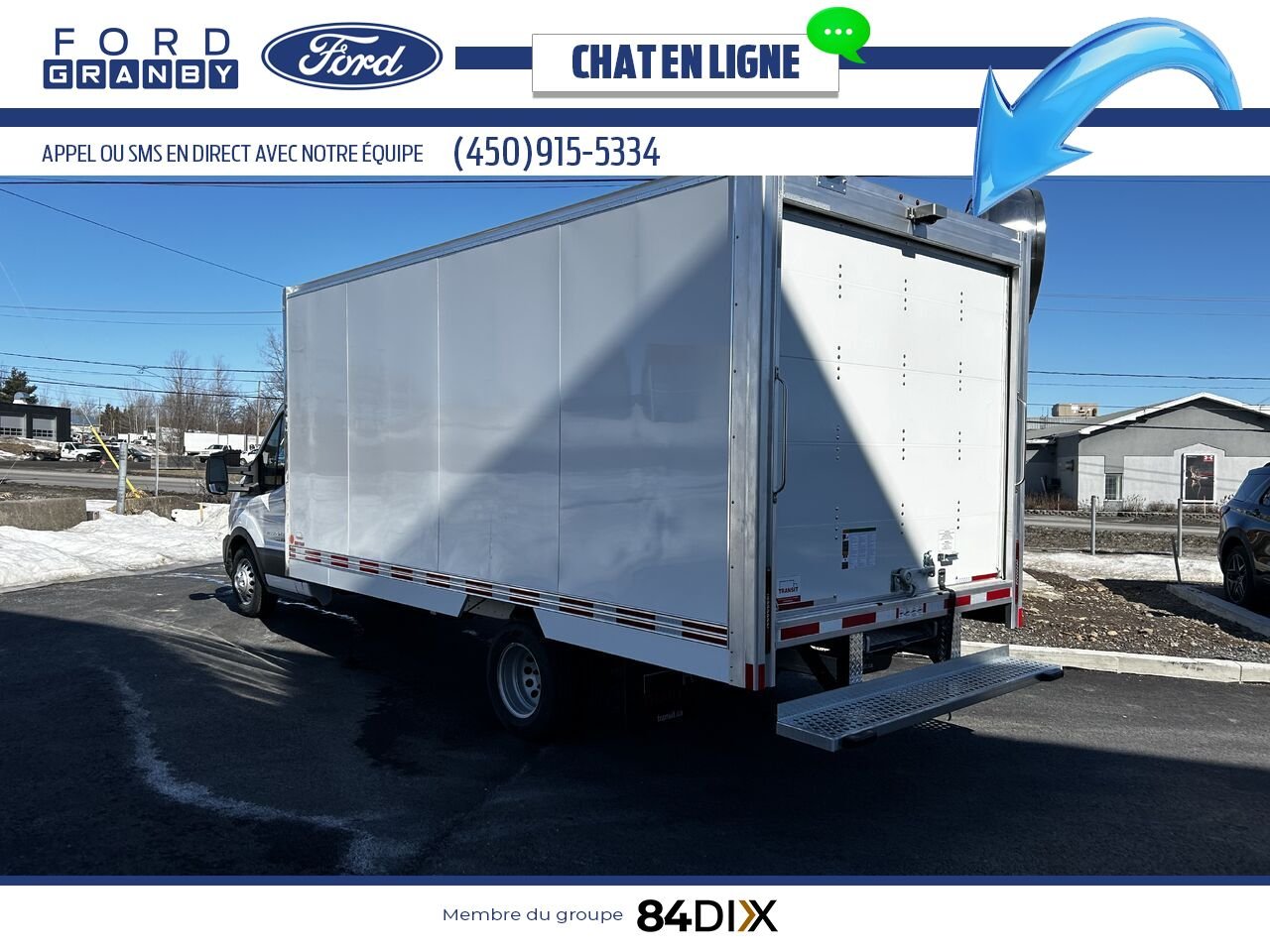 2024 Ford TRANSIT FOURGON TRONQUÉ White Granby - photo #4