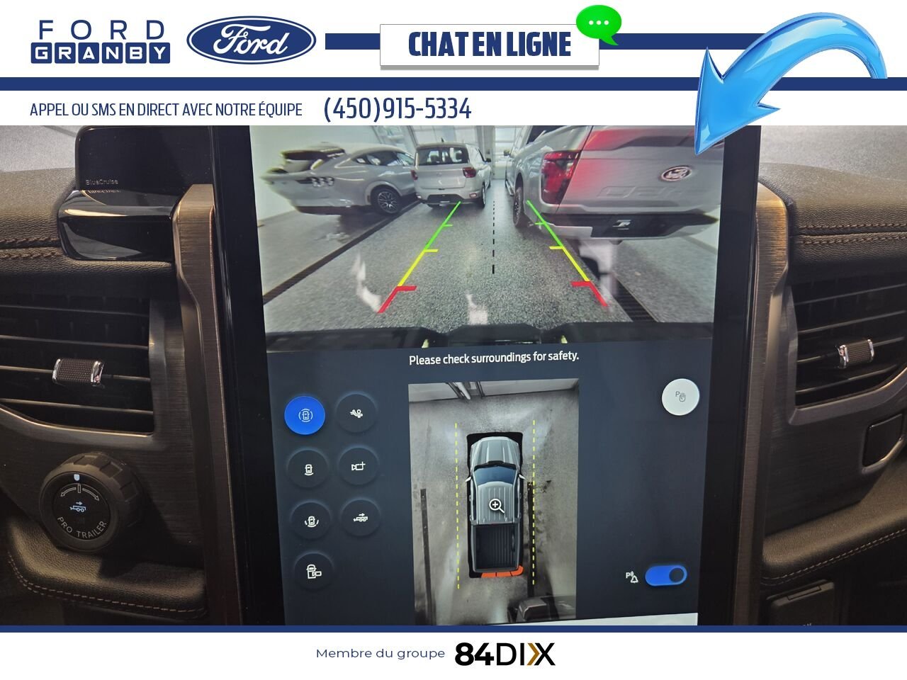 2025 Ford F-150 LIGHTNING LARIAT, CUIR, TOIT White Granby - photo #20