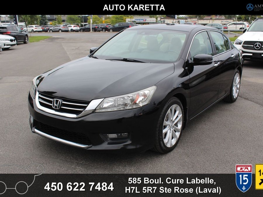 Honda Berline Accord Touring Toit ouvrant Navigation Camera Cuir Mags 2015 Noir