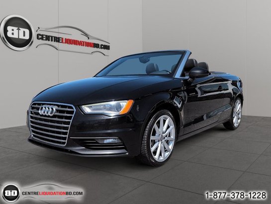2015 Audi A3 2.0T Progressiv TSI QUATTRO CONVERTIBLE Black