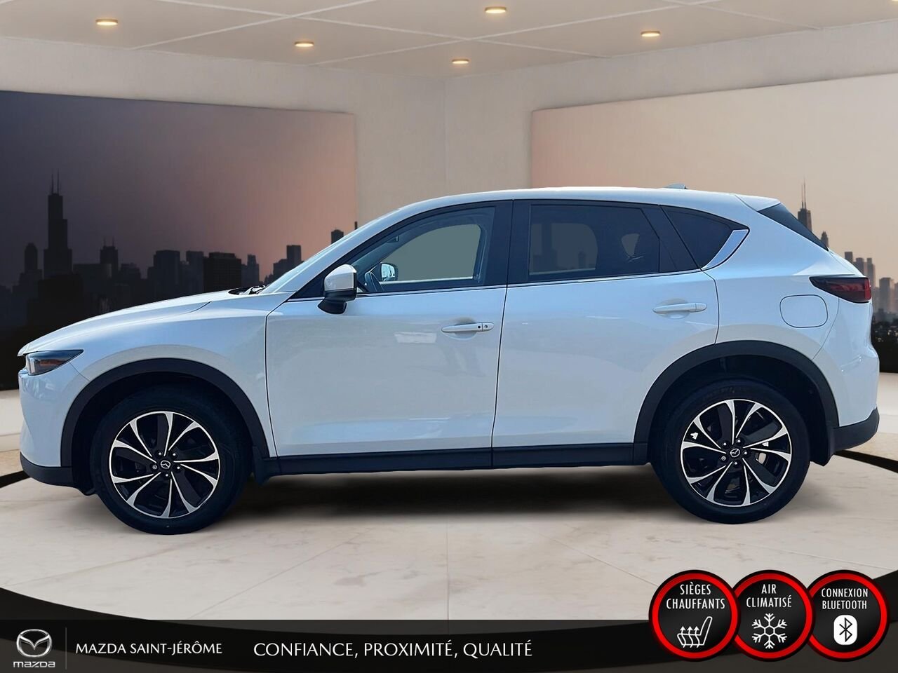 Mazda CX-5 GS LUXURY | TOIT OUVRANT | AWD | CUIR | 2023 Blanc Saint-Jérôme - photo #10
