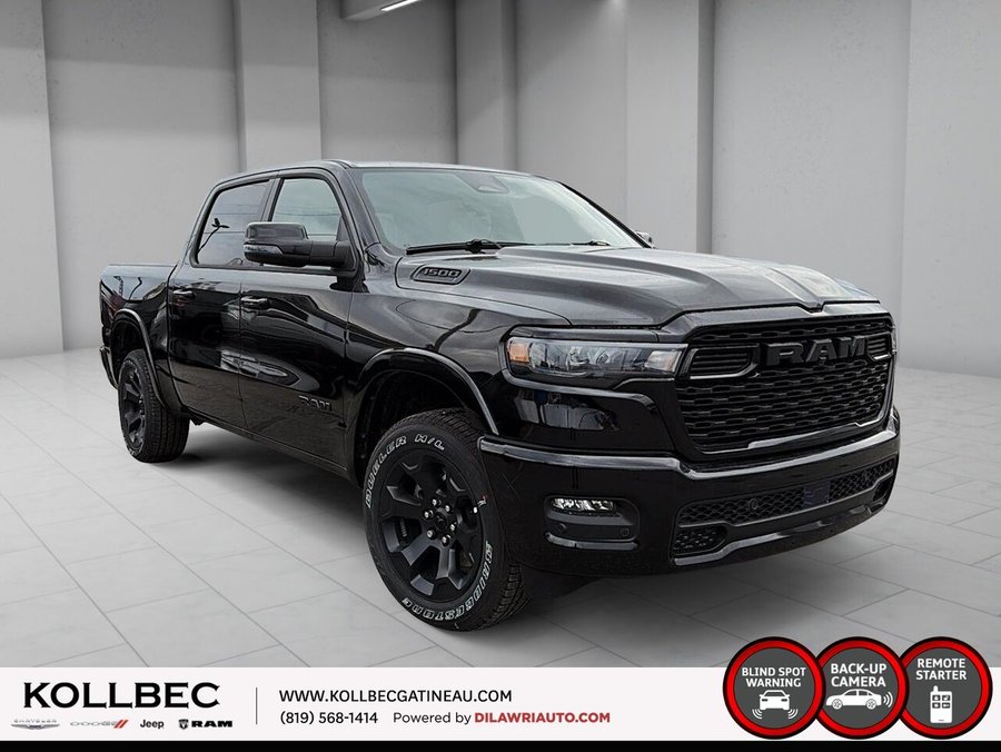 RAM 1500 Big Horn cabine d'équipe 4x4 caisse de 5 pi 7 po 2026 Couche nacrée cristal noir étincelant