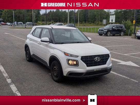 2021 Hyundai Venue Essential BANC CHAUFFANT AUCUN ACCIDENT BAS KILO White