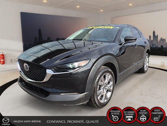 2020 Mazda CX-30 GS LUXURY | TOIT OUVRANT | CUIR | AWD Black