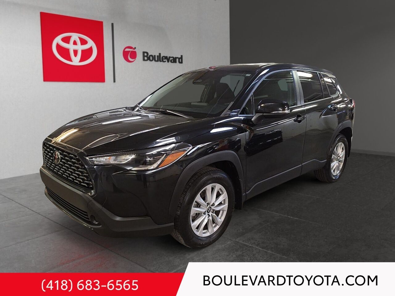Black 2023 Toyota Corolla Cross SUV / Crossover All-Wheel Drive Continuously Variable Transmission