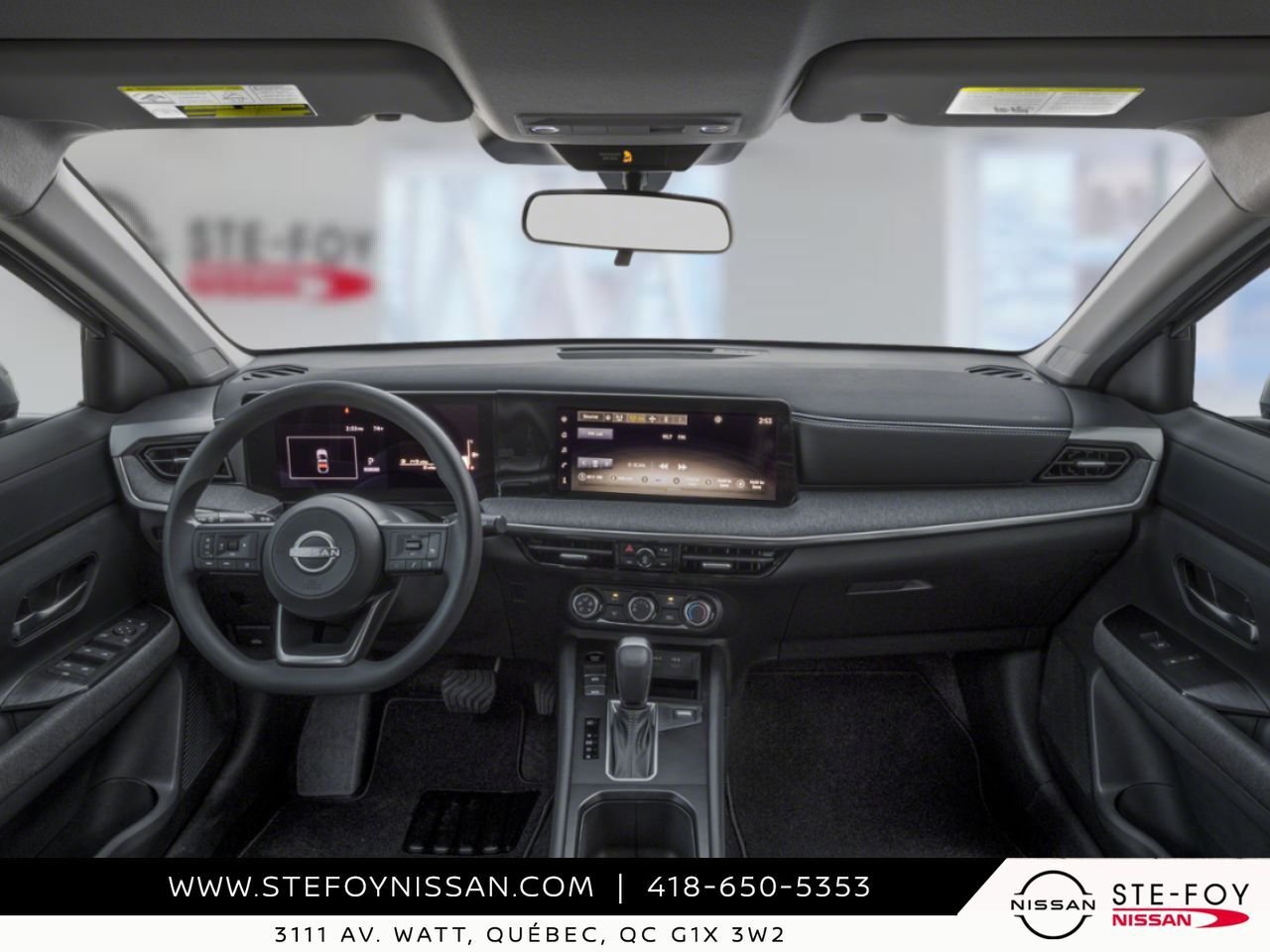 2026 NISSAN Kicks Aspen White TriCoat/Super Black Ste-Foy - photo #3