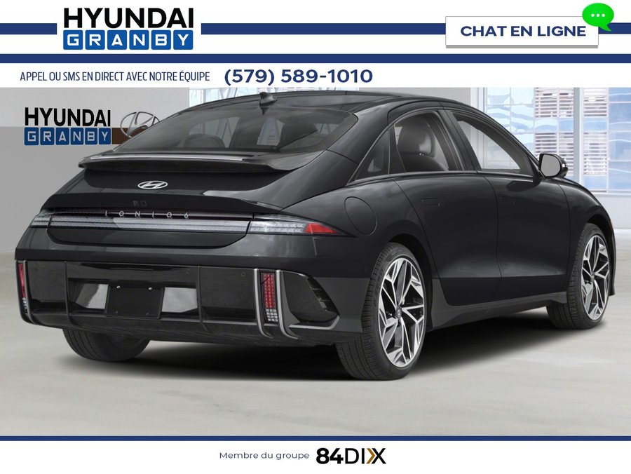 2025 HYUNDAI IONIQ 6 Preferred grande autonomie TI avec ensemble Ultimate Abyss Black