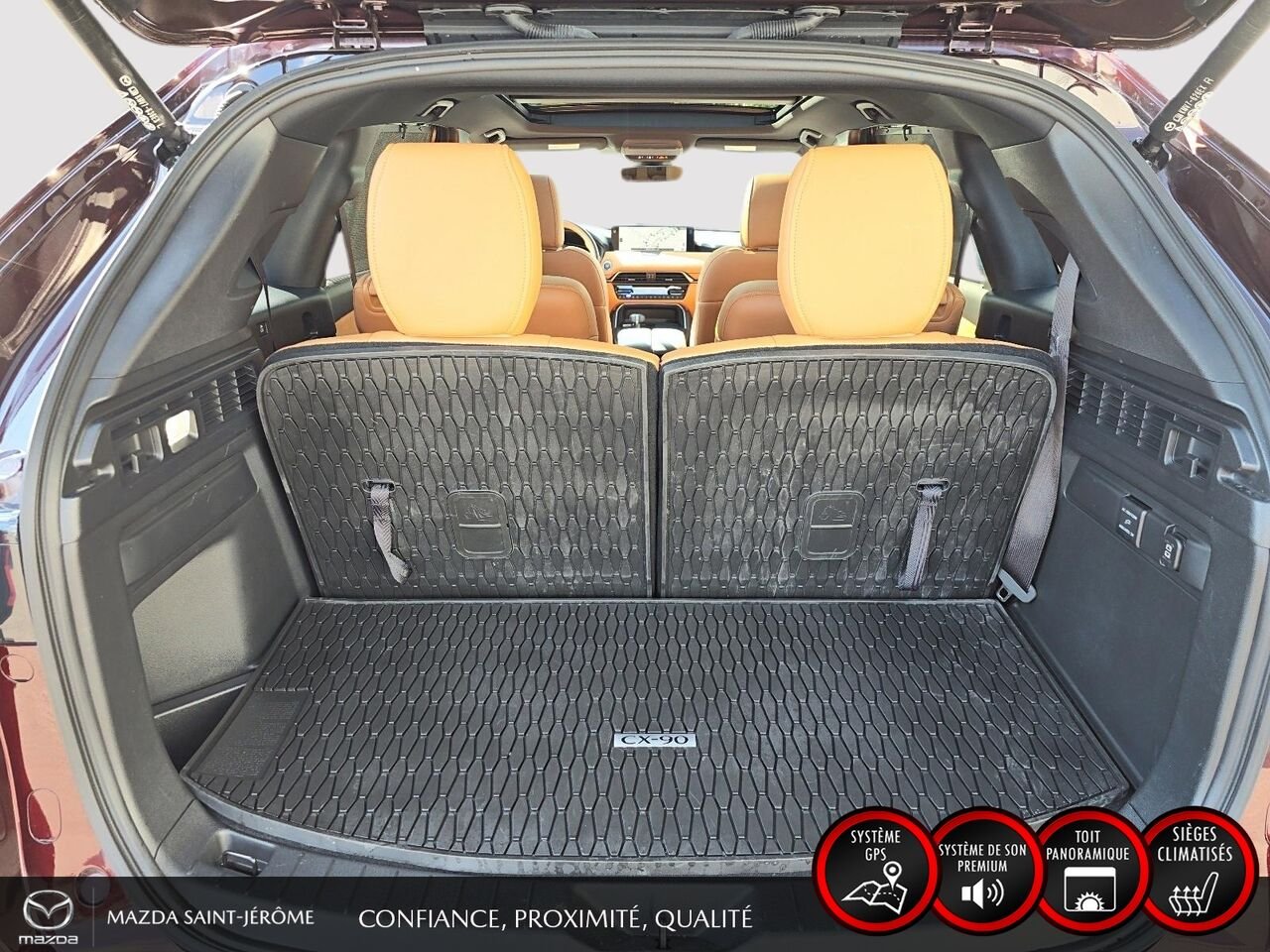 Mazda CX-90 hybride léger 2025 Rouge Saint-Jérôme - photo #24