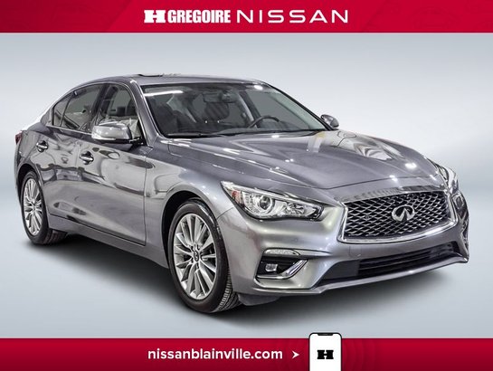 2023 Infiniti Q50 LUXE *AWD* Cuir * Toit * Camera * Mags * Carplay Grey