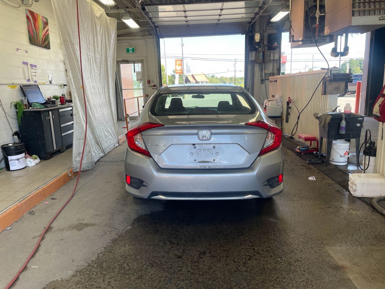 Honda Civic LX AUTO *SIÈGES CHAUF* CARPLAY BLUETOOTH REG ADAPT 2019 Gris Saint-Jérôme - photo #5