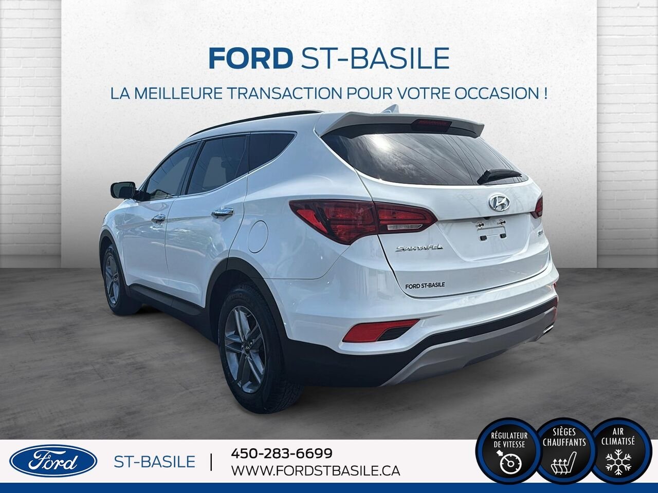 HYUNDAI Santa Fe 2017 Blanc Saint-Basile-le-Grand - photo #4