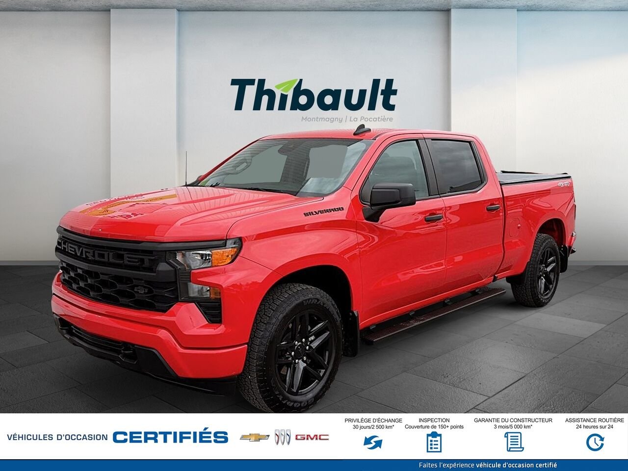 2023 CHEVROLET SILVERADO Custom cabine multiplace 4RM 157 po Red Montmagny - photo #0
