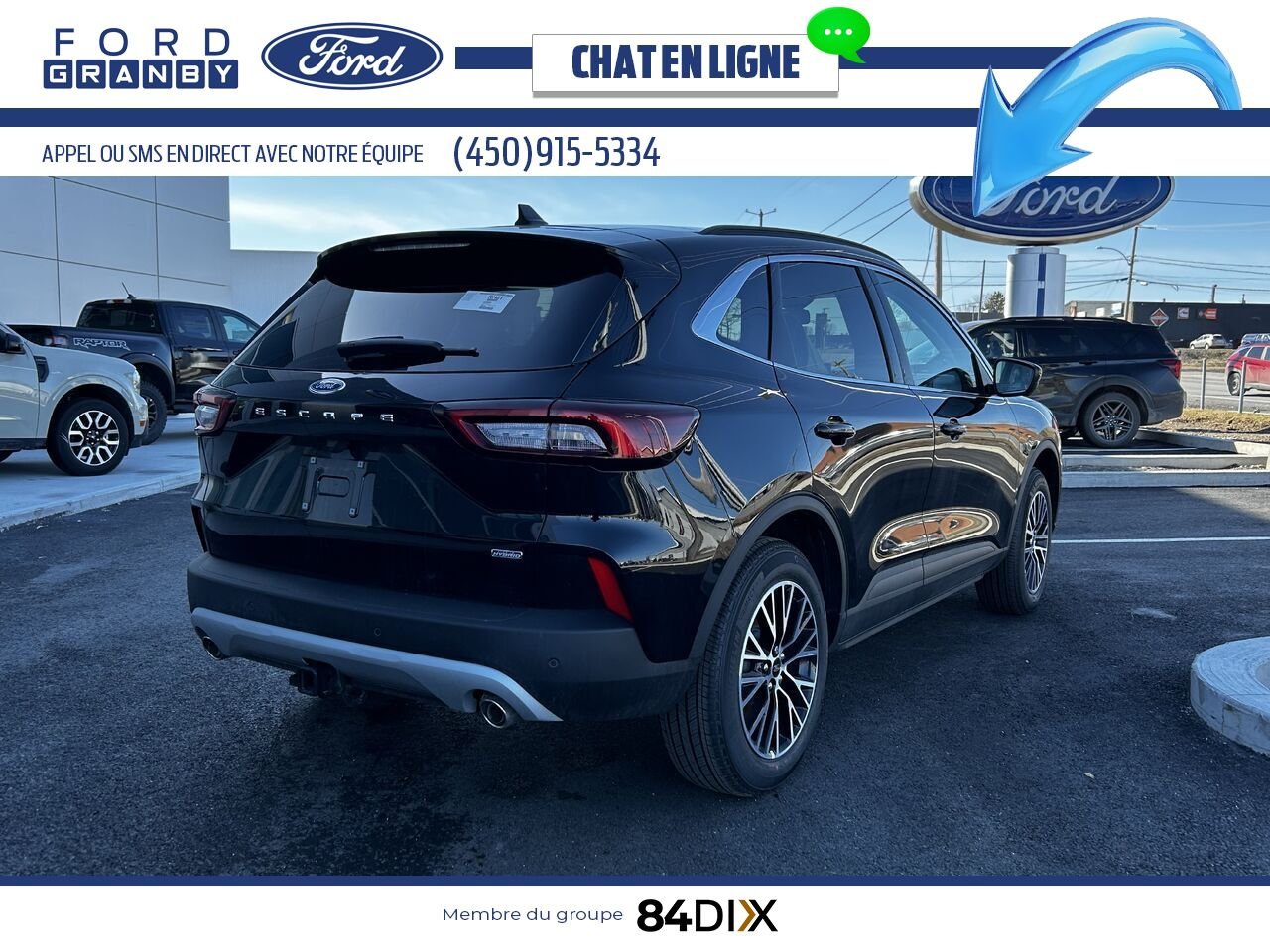 Ford Escape 2025 Noir agate métallisé Granby - photo #2
