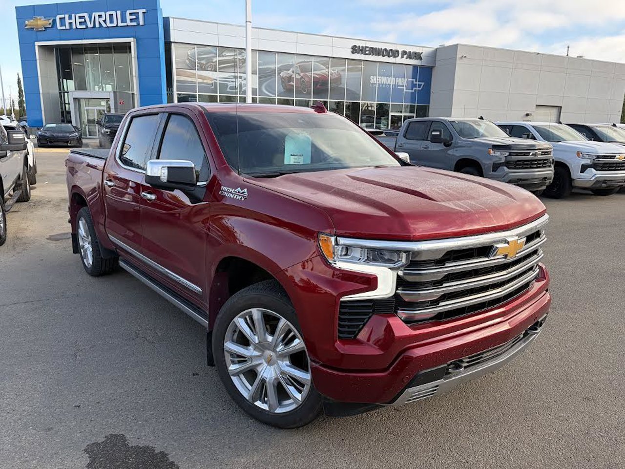 2025 Chevrolet Silverado 1500 4WD Crew Cab 147 High Country Red Sherwood Park - photo #1
